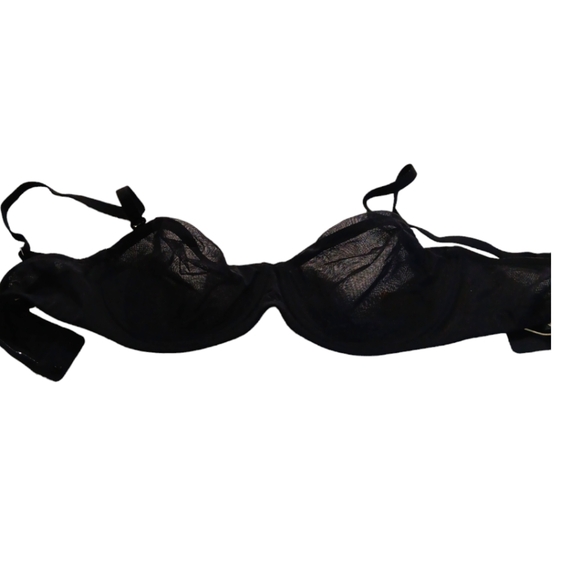SKIMS Ulta Fine Mesh Underwire Bra/Strapless Black Bra SZ 34B - Picture 5 of 8
